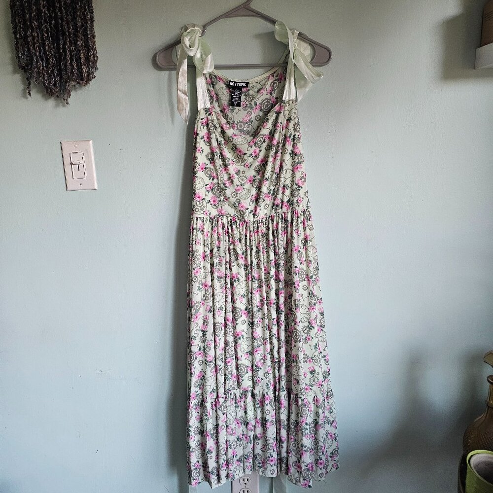 Hot Topic Steampunk Flower and Clock Dress Size XL